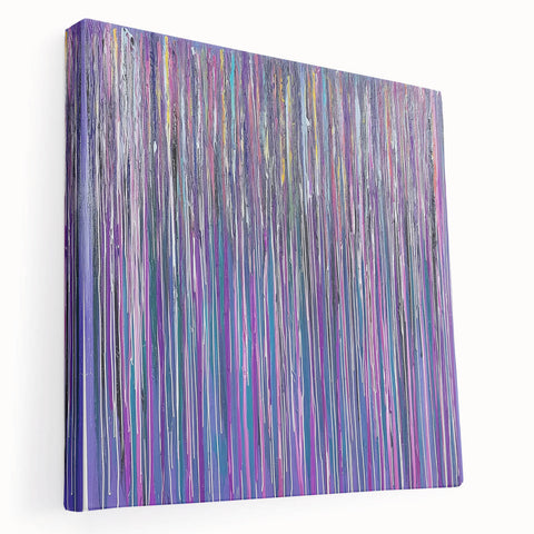 Vibrant Abstract Drip Painting Wall Art - Canvas & Framed Print
