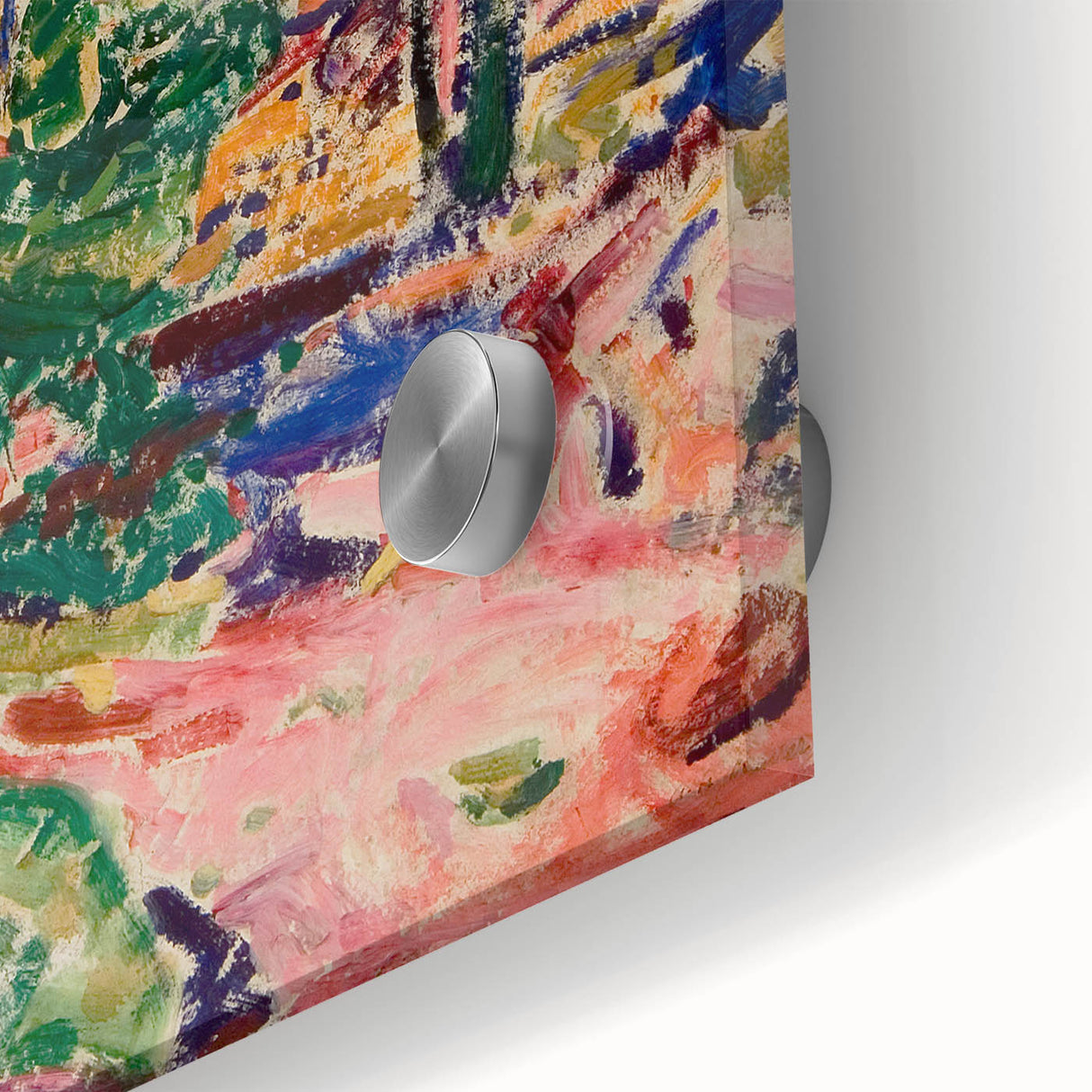 Modern Wall Art - Vibrant Landscape with House | Contemporary Art Print