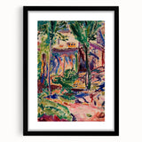 Modern Wall Art - Vibrant Landscape with House | Contemporary Art Print