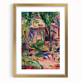 Modern Wall Art - Vibrant Landscape with House | Contemporary Art Print