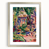 Modern Wall Art - Vibrant Landscape with House | Contemporary Art Print