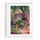 Modern Wall Art - Vibrant Landscape with House | Contemporary Art Print