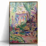 Modern Wall Art - Vibrant Landscape with House | Contemporary Art Print