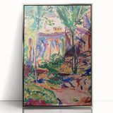 Modern Wall Art - Vibrant Landscape with House | Contemporary Art Print