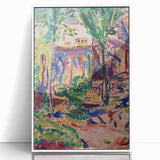 Modern Wall Art - Vibrant Landscape with House | Contemporary Art Print