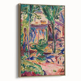 Modern Wall Art - Vibrant Landscape with House | Contemporary Art Print