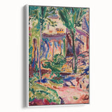 Modern Wall Art - Vibrant Landscape with House | Contemporary Art Print