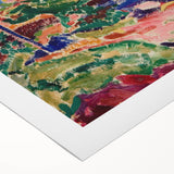 Modern Wall Art - Vibrant Landscape with House | Contemporary Art Print