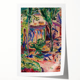 Modern Wall Art - Vibrant Landscape with House | Contemporary Art Print