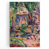 Modern Wall Art - Vibrant Landscape with House | Contemporary Art Print