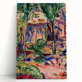 Modern Wall Art - Vibrant Landscape with House | Contemporary Art Print