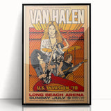 Van Halen 1978 U.S. Invasion Poster Art - Long Beach Arena Concert