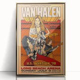 Van Halen 1978 U.S. Invasion Poster Art - Long Beach Arena Concert