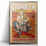 Van Halen 1978 U.S. Invasion Poster Art - Long Beach Arena Concert