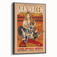 Van Halen 1978 U.S. Invasion Poster Art - Long Beach Arena Concert