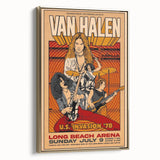 Van Halen 1978 U.S. Invasion Poster Art - Long Beach Arena Concert