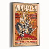 Van Halen 1978 U.S. Invasion Poster Art - Long Beach Arena Concert