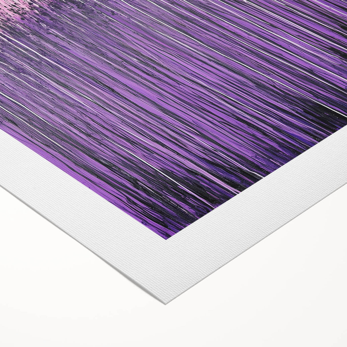Bold Purple Drip Abstract Wall Art - Canvas & Framed Print