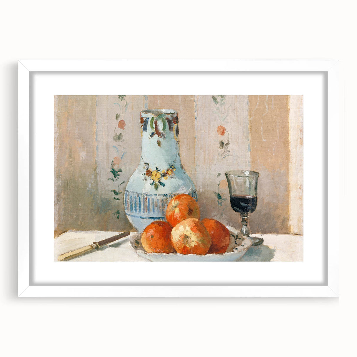 Impressionist Landscape - River and Trees Wall Art Print
