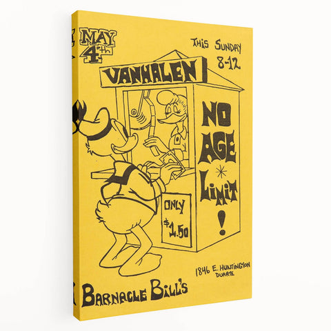 Van Halen 1974 Barnacle Bill’s Retro Poster - No Age Limit Show