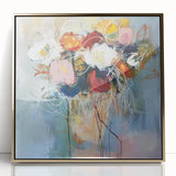Vibrant Abstract Floral Wall Art - Modern Canvas & Framed Print