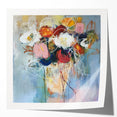 Vibrant Abstract Floral Wall Art - Modern Canvas & Framed Print