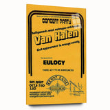 Van Halen 1974 First Orange County Appearance Poster - Retro Art