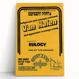 Van Halen 1974 First Orange County Appearance Poster - Retro Art
