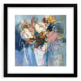 Abstract Floral Vase Wall Art - Modern Canvas & Framed Print