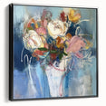 Abstract Floral Vase Wall Art - Modern Canvas & Framed Print