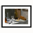 Claude Monet Still Life - Bottle and Bread Impressionist Wall Art