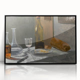 Claude Monet Still Life - Bottle and Bread Impressionist Wall Art