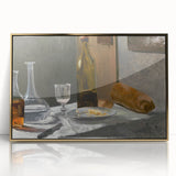Claude Monet Still Life - Bottle and Bread Impressionist Wall Art
