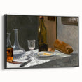 Claude Monet Still Life - Bottle and Bread Impressionist Wall Art