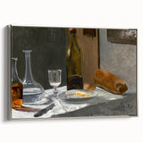 Claude Monet Still Life - Bottle and Bread Impressionist Wall Art