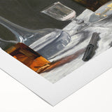 Claude Monet Still Life - Bottle and Bread Impressionist Wall Art