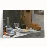 Claude Monet Still Life - Bottle and Bread Impressionist Wall Art