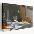 Claude Monet Still Life - Bottle and Bread Impressionist Wall Art