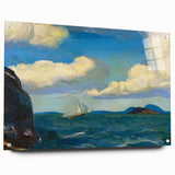 Modern Wall Art - Sailboat and Sea Breeze - Contemporary Ocean Scene