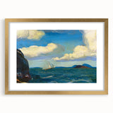 Modern Wall Art - Sailboat and Sea Breeze - Contemporary Ocean Scene
