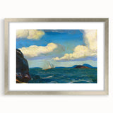 Modern Wall Art - Sailboat and Sea Breeze - Contemporary Ocean Scene
