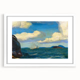 Modern Wall Art - Sailboat and Sea Breeze - Contemporary Ocean Scene
