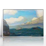 Modern Wall Art - Sailboat and Sea Breeze - Contemporary Ocean Scene