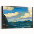 Modern Wall Art - Sailboat and Sea Breeze - Contemporary Ocean Scene