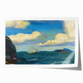 Modern Wall Art - Sailboat and Sea Breeze - Contemporary Ocean Scene