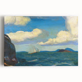 Modern Wall Art - Sailboat and Sea Breeze - Contemporary Ocean Scene