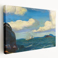 Modern Wall Art - Sailboat and Sea Breeze - Contemporary Ocean Scene