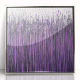 Bold Purple Drip Abstract Wall Art - Canvas & Framed Print