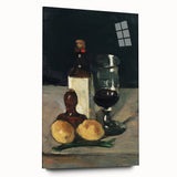 Impressionist Winter Landscape - Snowy Trees and Path Wall Art Print