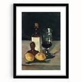 Impressionist Winter Landscape - Snowy Trees and Path Wall Art Print